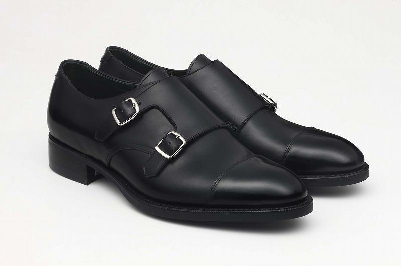 革靴 ダブルモンクストラップ（ハンドソーンウェルテッド製法／博多