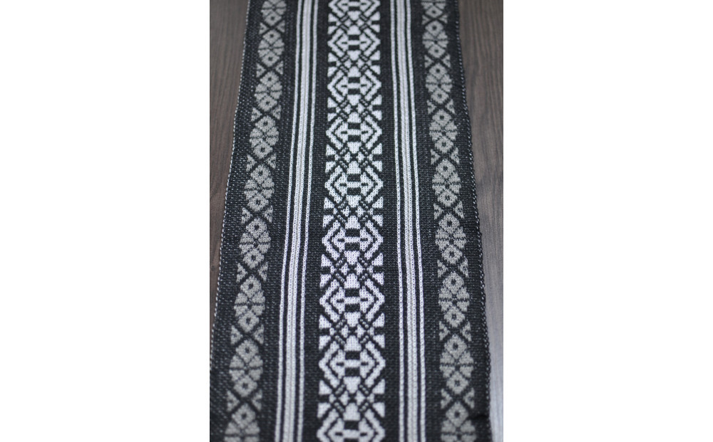 【博多区製造】献上柄オーガニックコットンストール【黒】