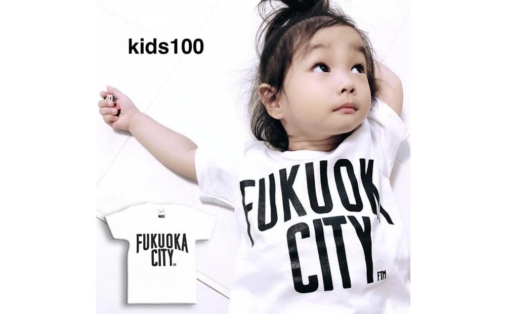 FUKUOKA CITY T-shirt（フクオカシティTシャツ）ホワイト・100サイズ