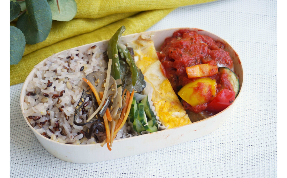 【冷凍】煮込みハンバーグ弁当3食セット　無添加　無農薬米　有機・特別栽培野菜　九州　福岡　国産食材
