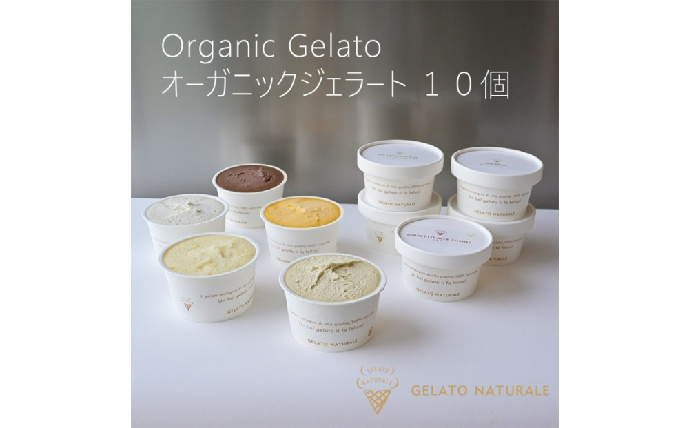 本場イタリア仕込みの本格オーガニックジェラート 10個【福岡市】