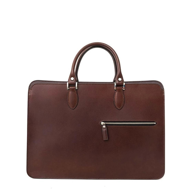 【福岡市】Foglia A4ビジネスバッグ 　【ダークブラウン】