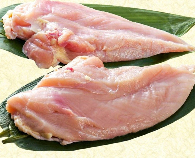 はかた地どり むね肉(小分け・200g×5パック)