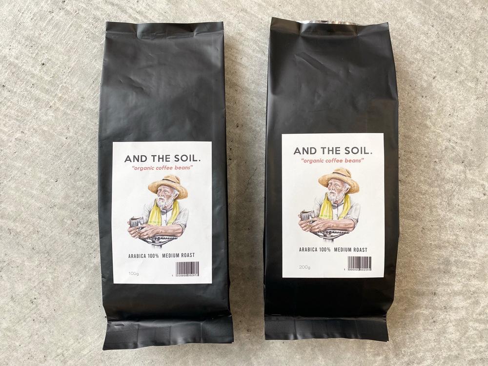 【福岡高砂】AND THE SOIL.オリジナル焙煎オーガニックコーヒー豆GUA　中煎り400g