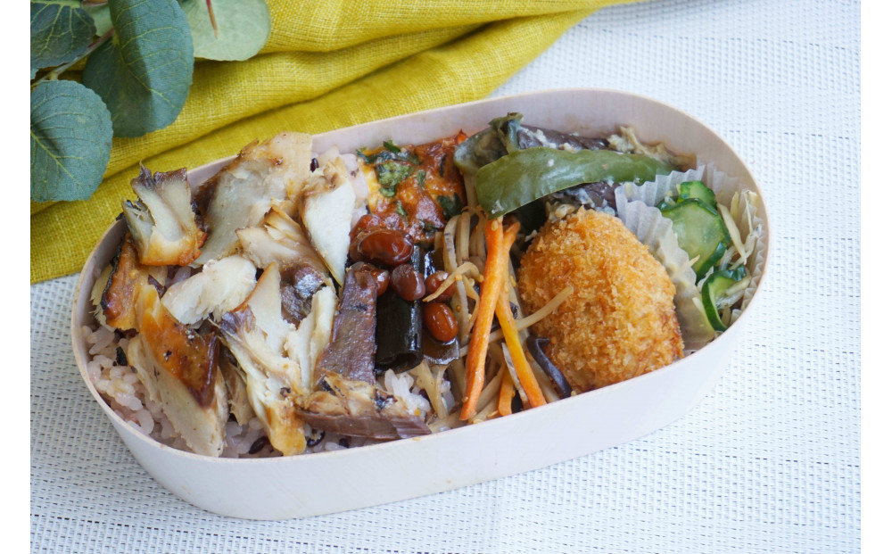 【冷凍】焼きサバほぐし弁当3食セット　無添加　無農薬米　有機・特別栽培野菜　九州　福岡