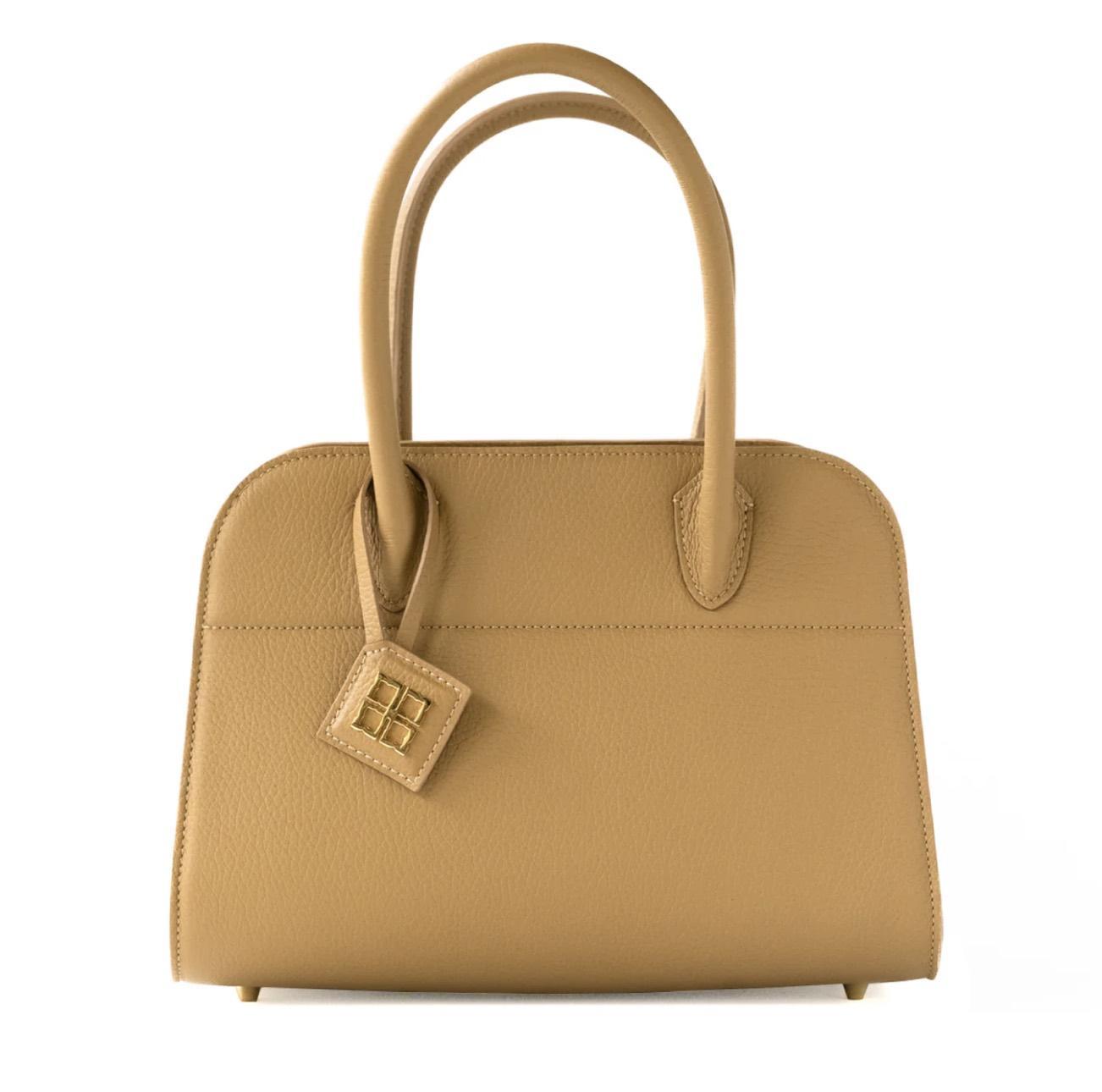 【福岡市のオーダーメイド革工房手作り】ハンドバッグ　ピノ25　キュイールマッシュ / シャモア