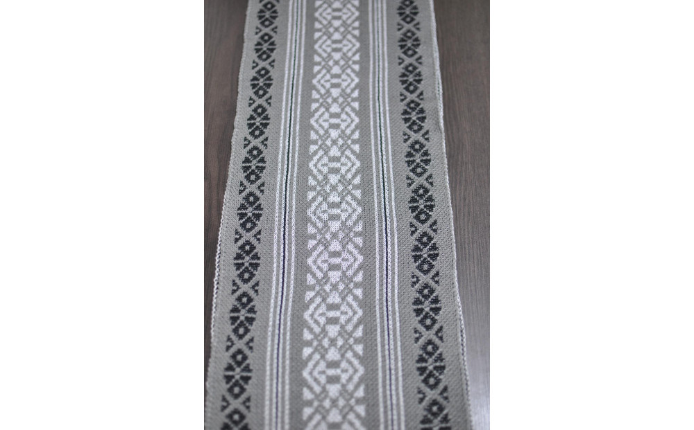 【博多区製造】献上柄オーガニックコットンストール【グレー】