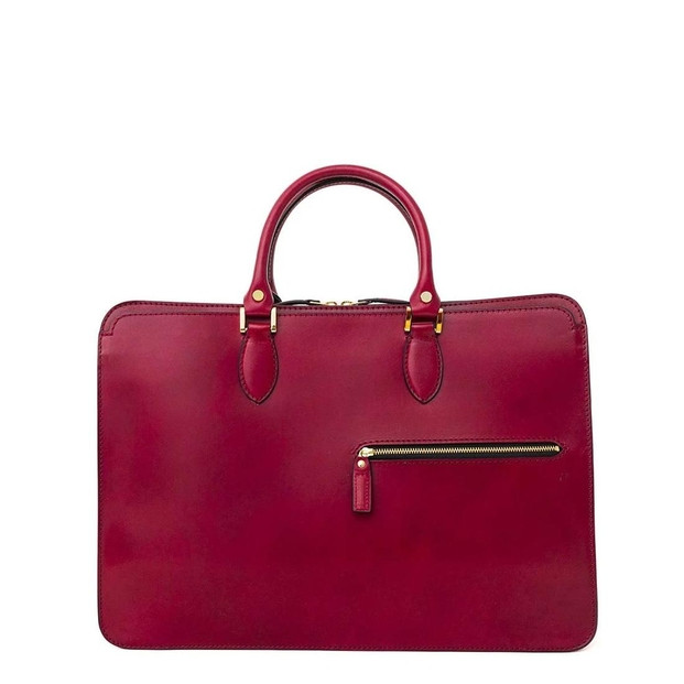 【福岡市】Foglia A4ビジネスバッグ 　【ボルドーレッド】