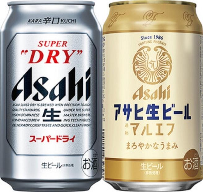 【博多大丸おすすめ品】アサヒスーパードライ&マルエフ　各350ｍｌ 6缶セット(計12缶）