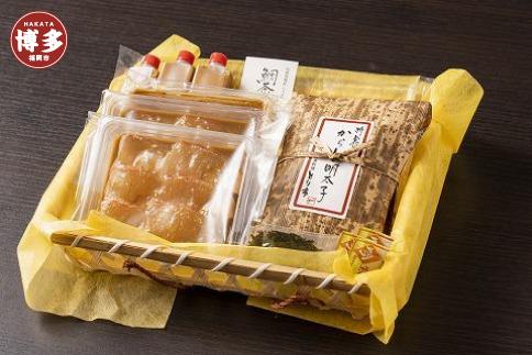 博多料亭造り鯛だし茶漬けとブランデー仕込みからし明太子セット