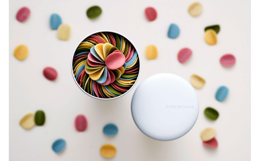 -洋菓子2点セット- 花びらのような6色のチョコレート【ミルティペタル】と、可愛い全8種類【マドレーヌグラデーション詰め合わせ】