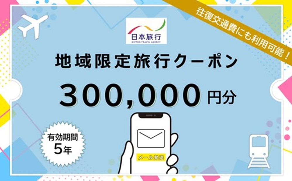 福岡県福岡市日本旅行地域限定旅行クーポン300,000円（Eメール発行）