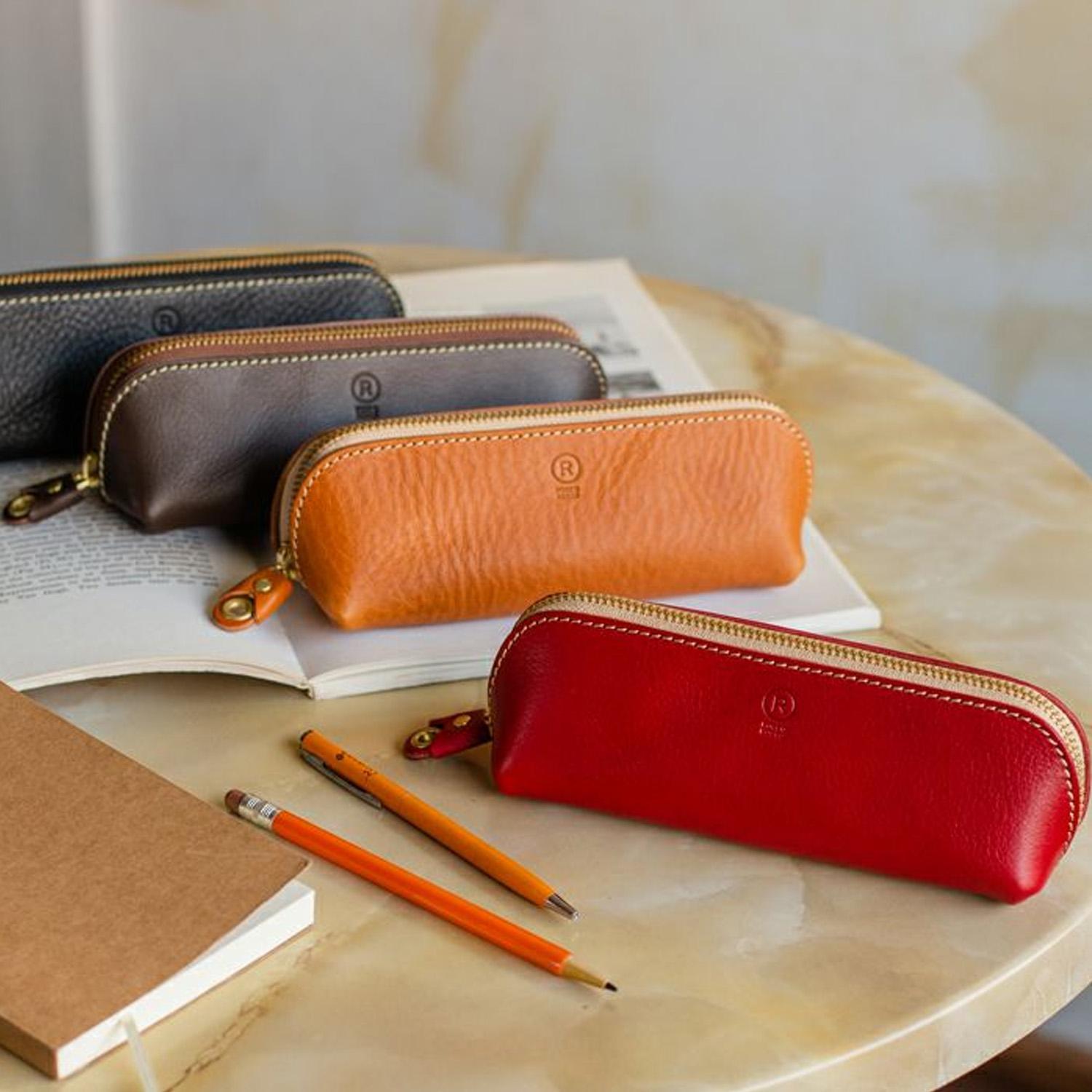 三角ペンケース＜カラー選択可能＞【福岡市内製造】